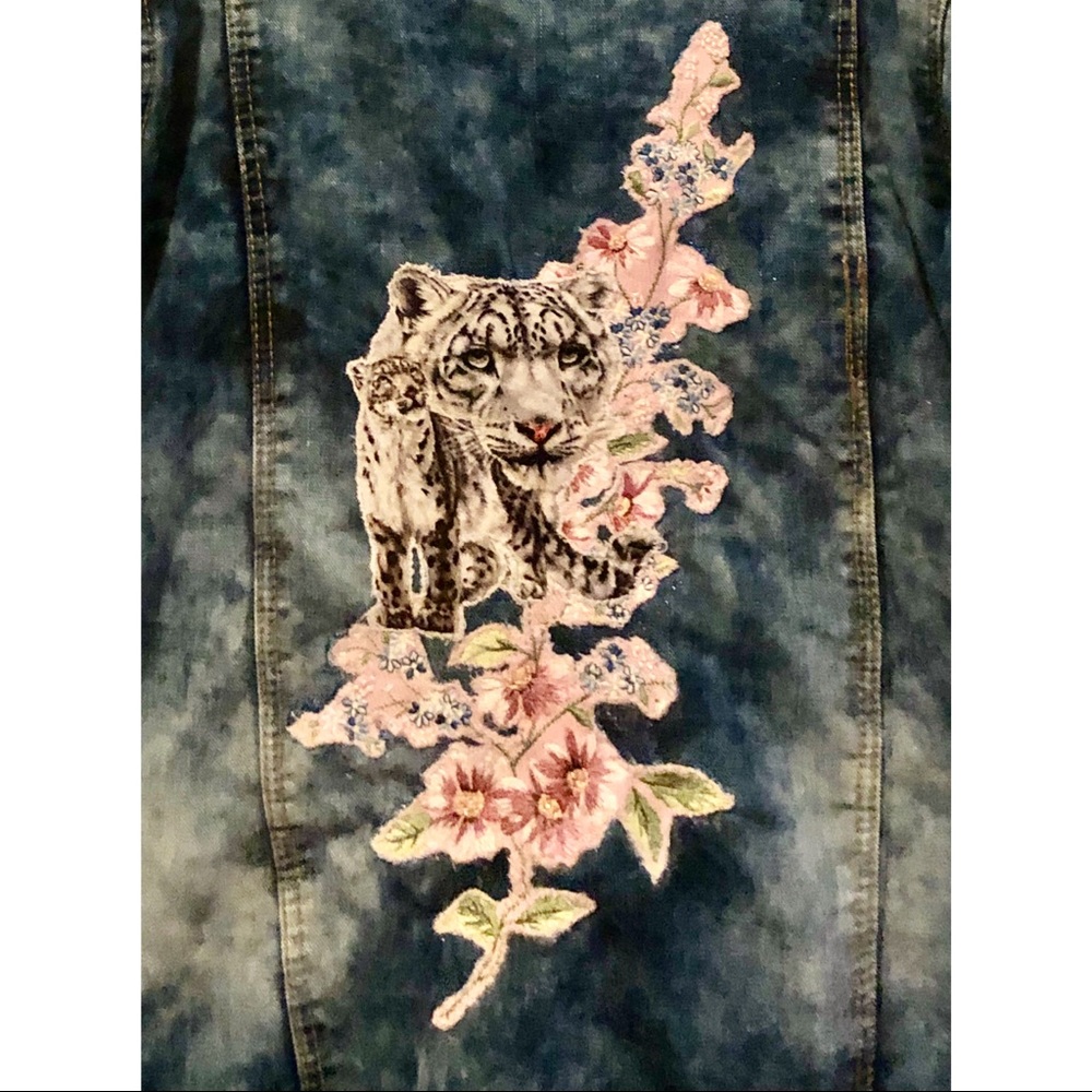 Leopard Jean Jacket - Picture 2 of 8